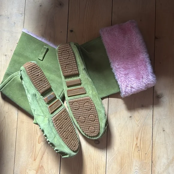 Naughty Monkey Boots/Pink & Green/Size 9.5/ New-No tags - Picture 8 of 11